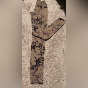 Brown and Black Tie-Dye Leggings